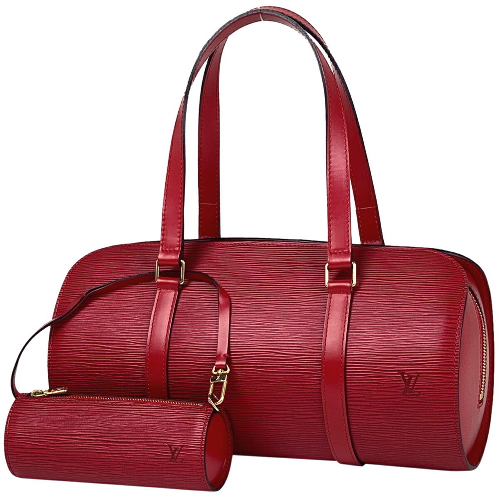 Louis Vuitton Soufflot Barrel Bag Epi Castilian Red